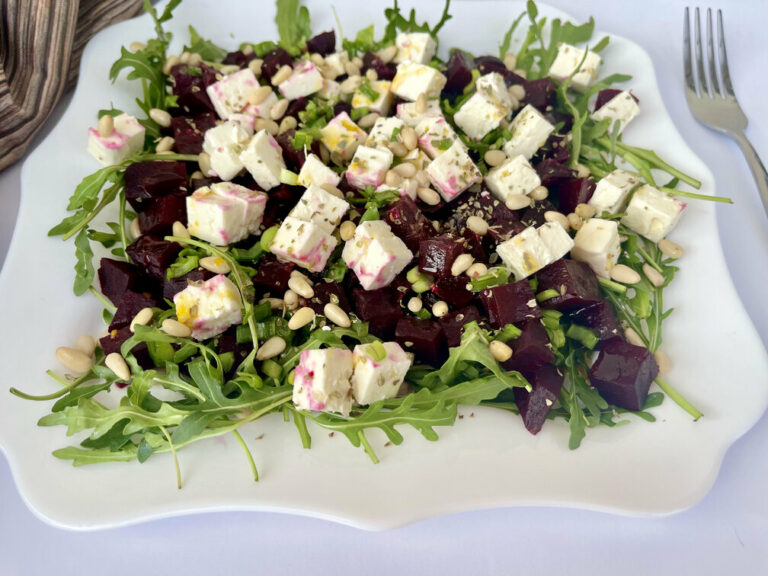 Keto Beet Salad with Feta Cheese