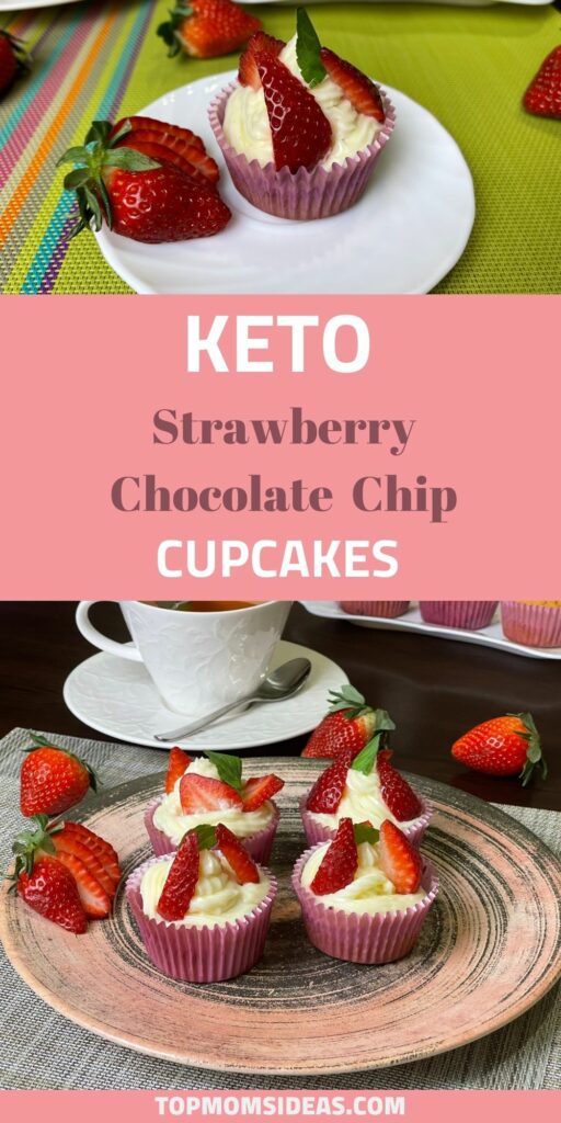 strawberry chocolate chip cupcakes