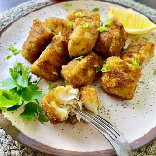 Crispy Fried Cod Fish Sticks
