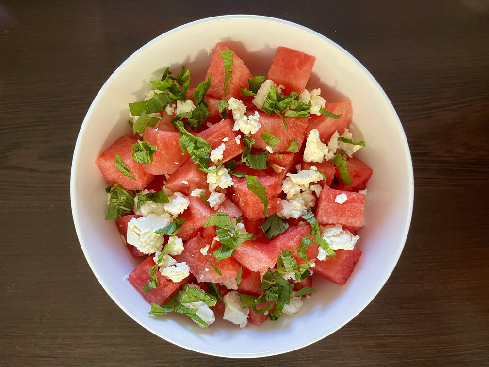 Refreshing Keto Watermelon Feta Salad 