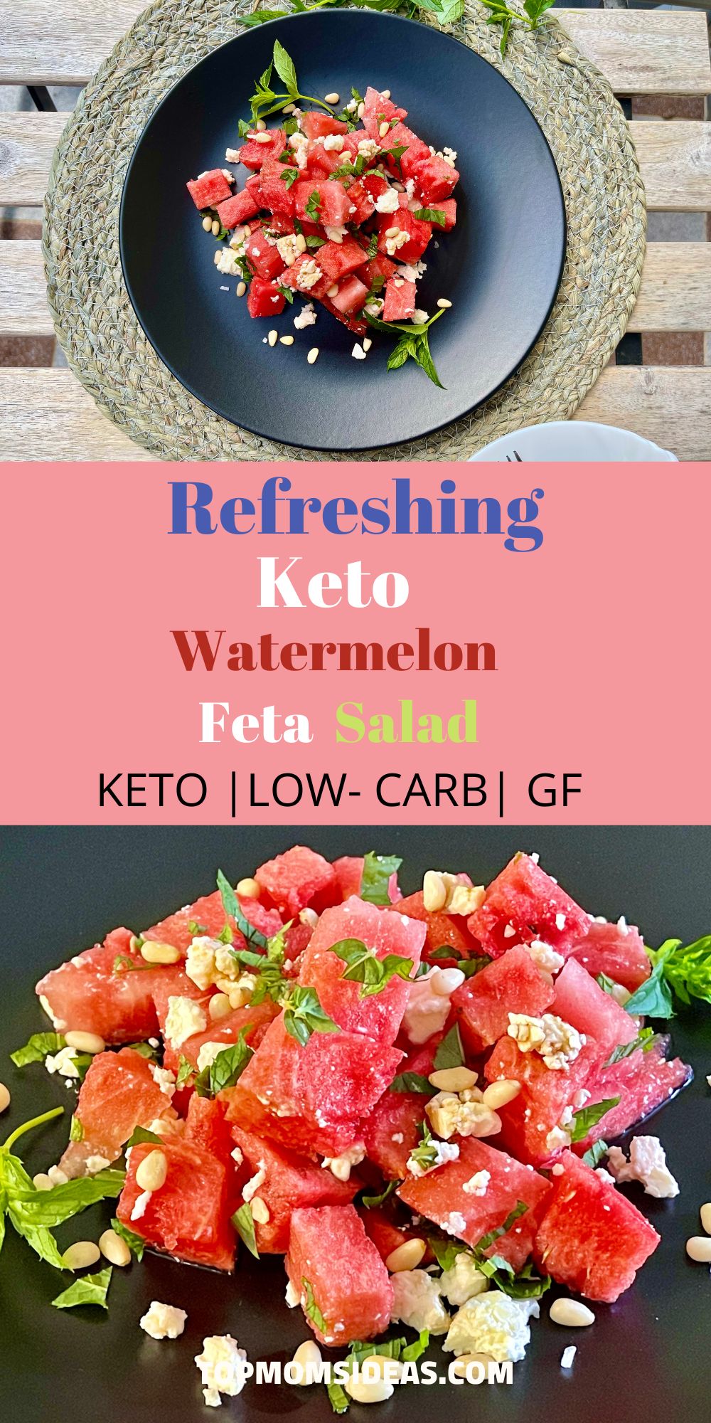 Refreshing Keto Watermelon Feta Salad