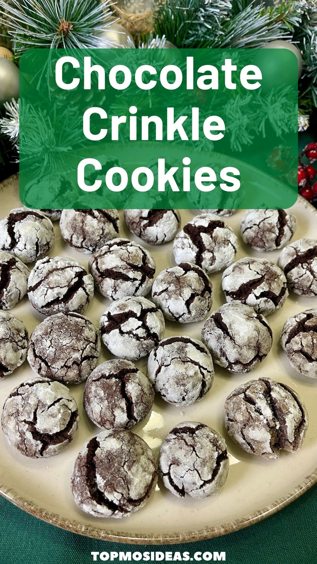 Chocolate Crinkle Cookies Top Moms Ideas
