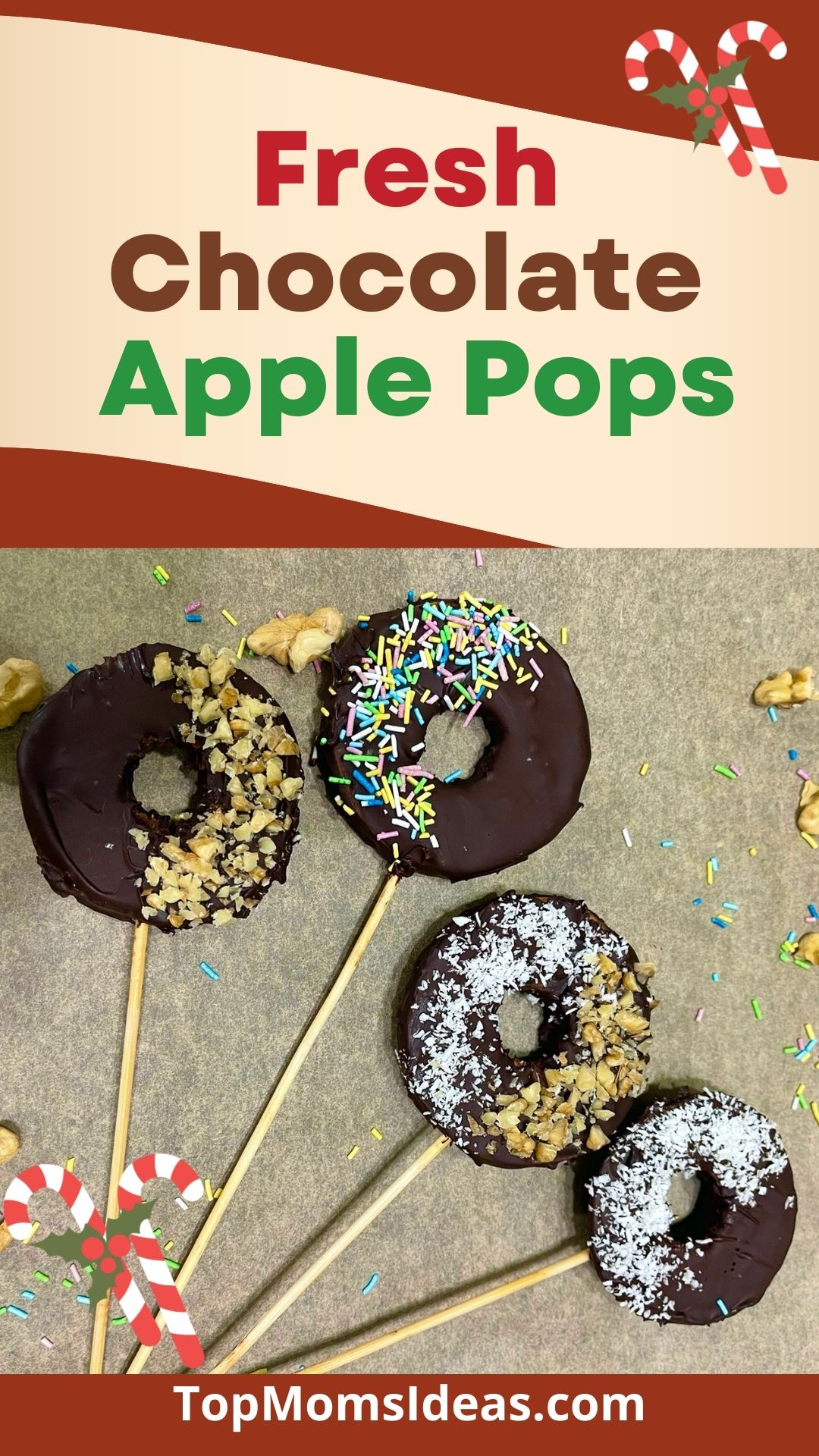 chocolate apple pops