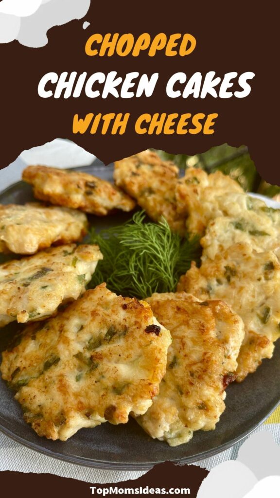Chopped Chicken Cakes with Cheese
