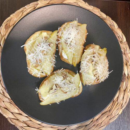 Pear and Brie Crostini