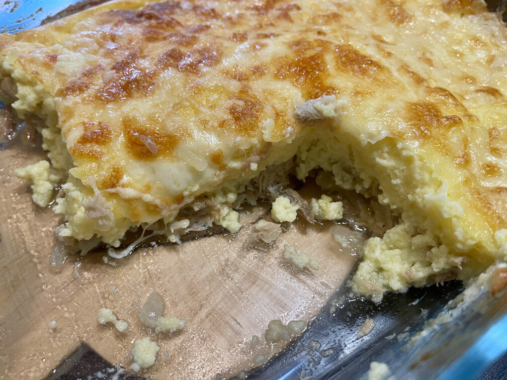 Leftover Mashed Potato Casserole