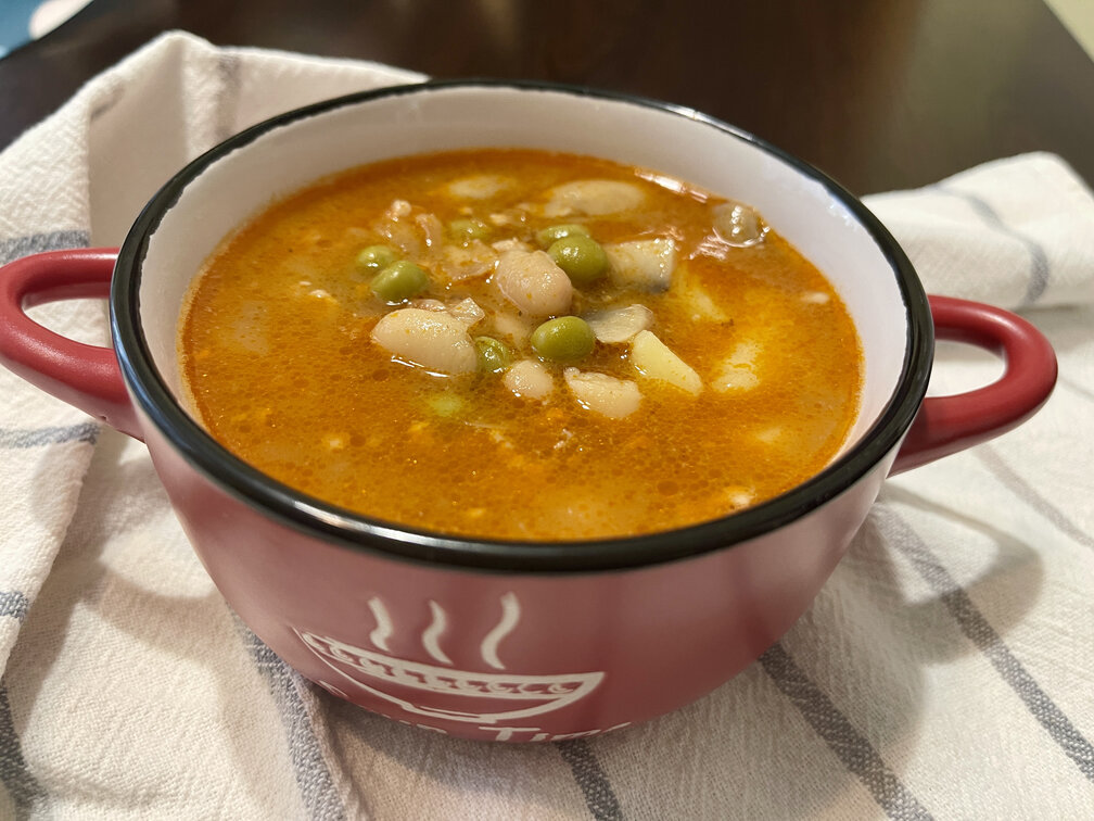 Vegetarian Bean and Green Peas Soup