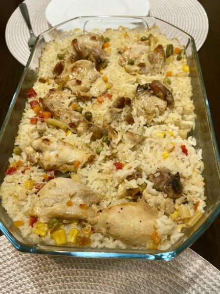 Chicken Rice Bake Recipe - Healthy and Easy Dinner