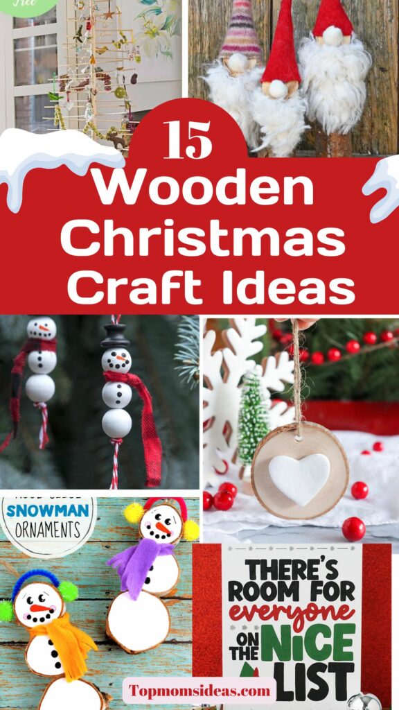 15 Wooden Christmas Craft Ideas