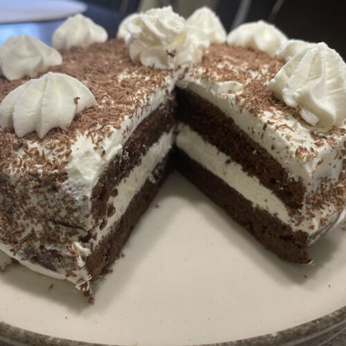 Chocolate Cake with Whipped Сream Cheese Frosting