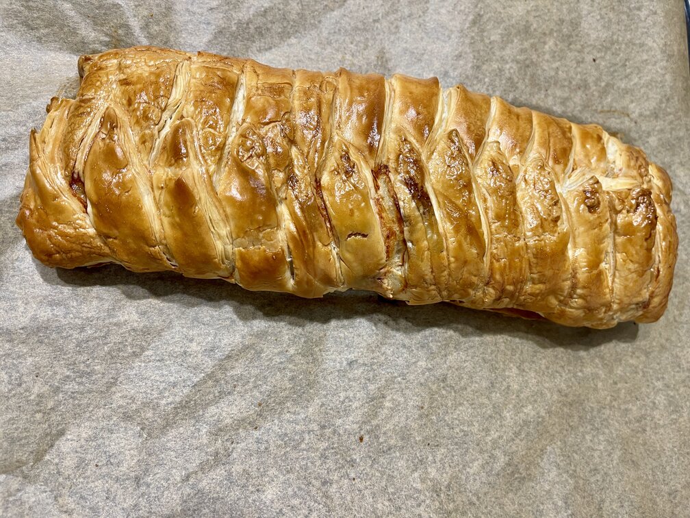 Puff Pastry Chicken Braid