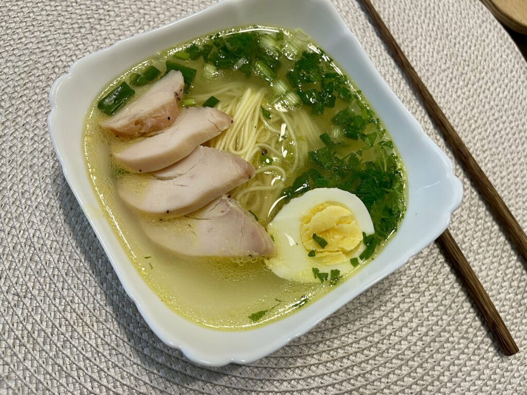 Light and Wholesome Chicken Ramen - Soup for Children and Adults