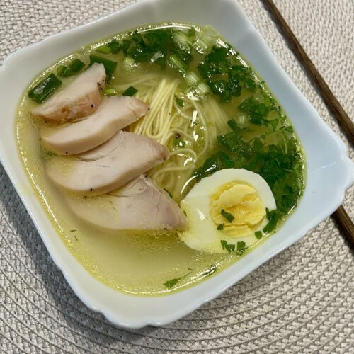 Light and Wholesome Chicken Ramen - Soup for Children and Adults
