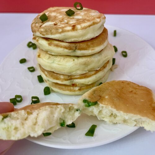 Soft and Fluffy Green Onion Pancakes