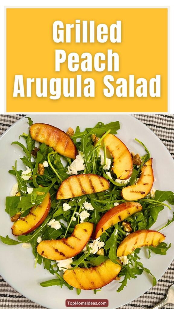 Grilled Peach Arugula Salad