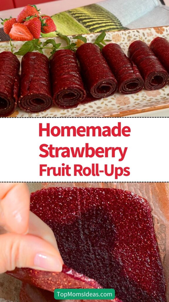 Homemade Strawberry Fruit Roll-Ups