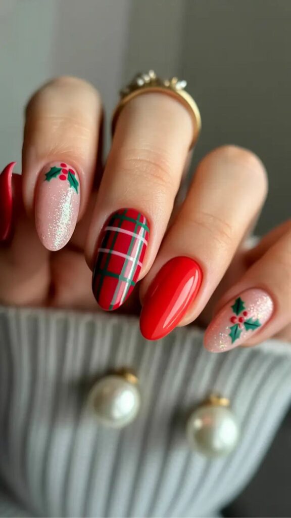 35+ Christmas Nail Ideas