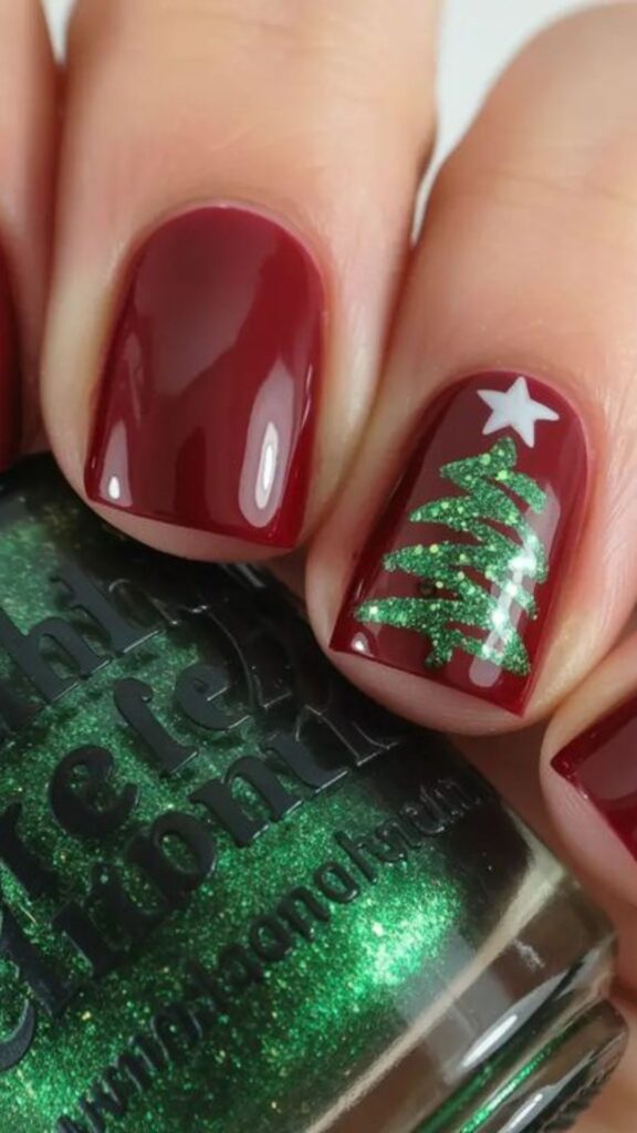 35+ Christmas Nail Ideas