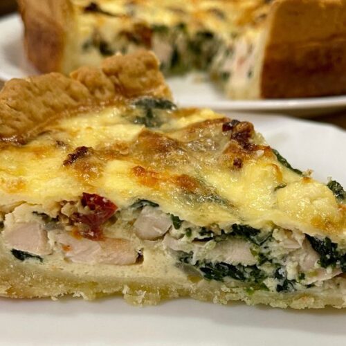 Easy Chicken Spinach Quiche Recipe