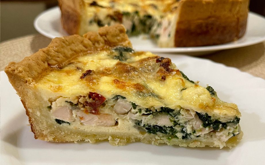 Easy Chicken Spinach Quiche Recipe