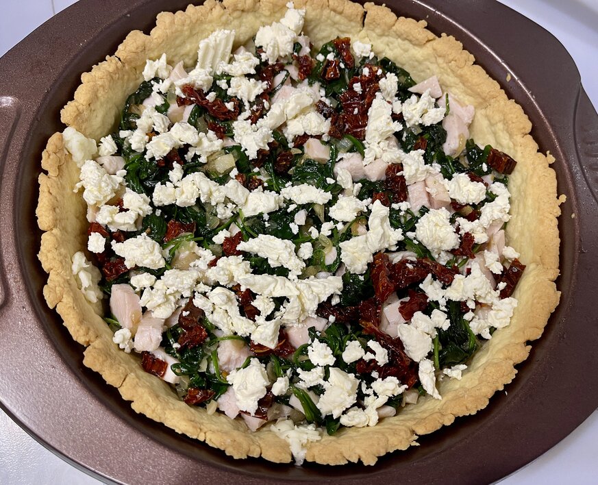 Easy Chicken Spinach Quiche Recipe