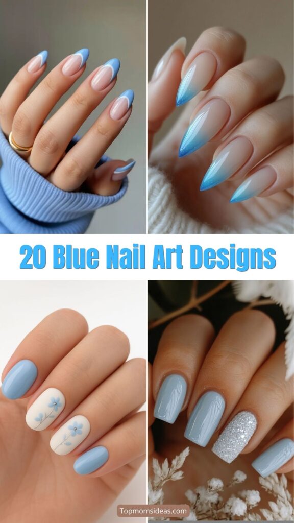 Top 20 Blue Nail Art Designs