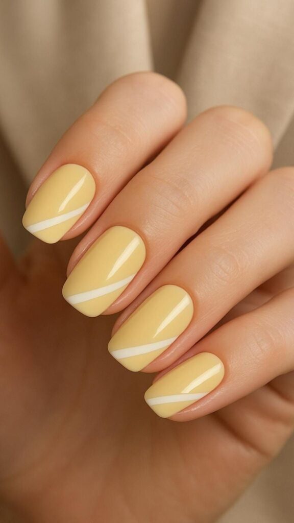 25 Trendy Butter Yellow Nail Ideas