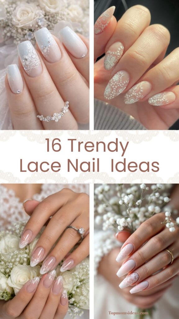 16 Wedding Lace Nail Trends for Brides in 2026