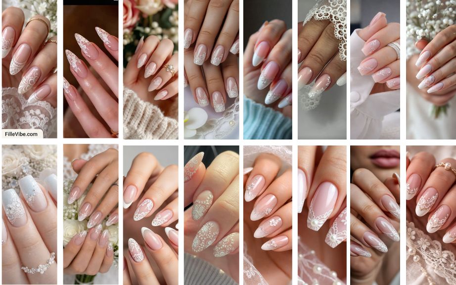 16 Wedding Lace Nail Trends for Brides in 2026