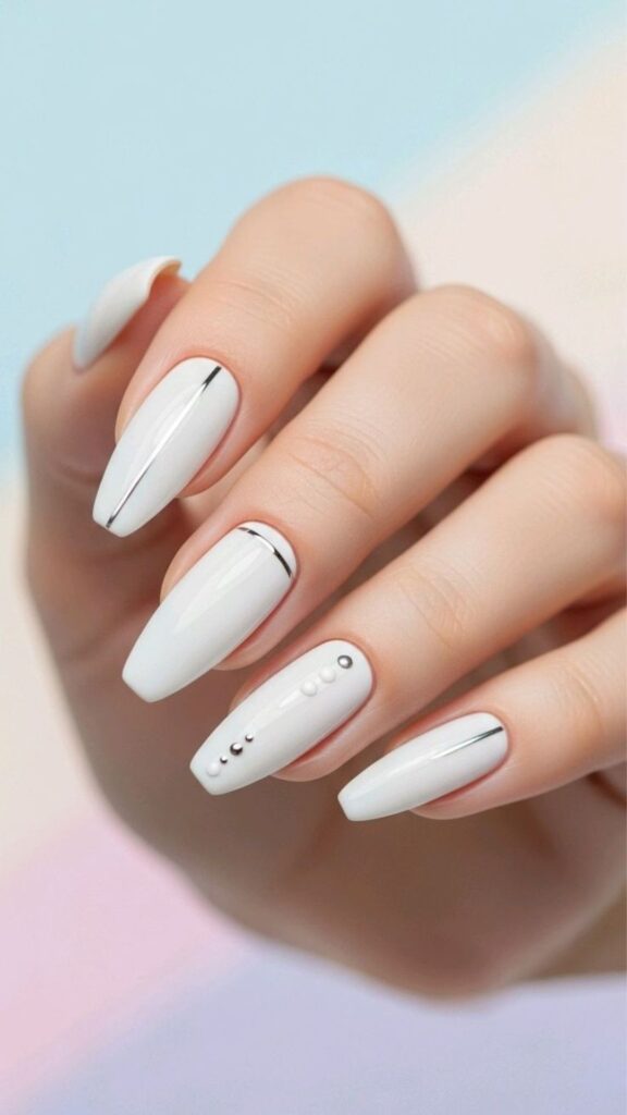 24 White Nail Designs: Elegant Trends