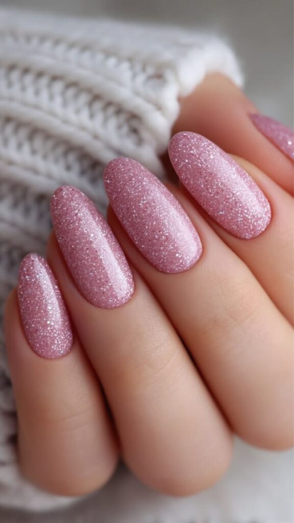30 Aesthetic Glitter Nail Designs