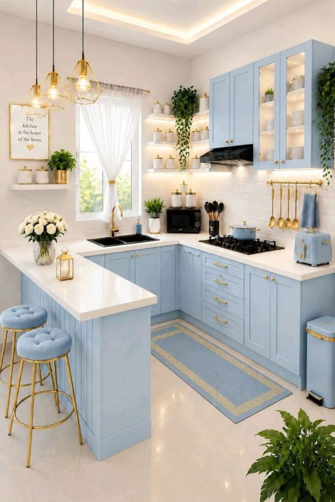 Amazing Blue Kitchen Design Ideas