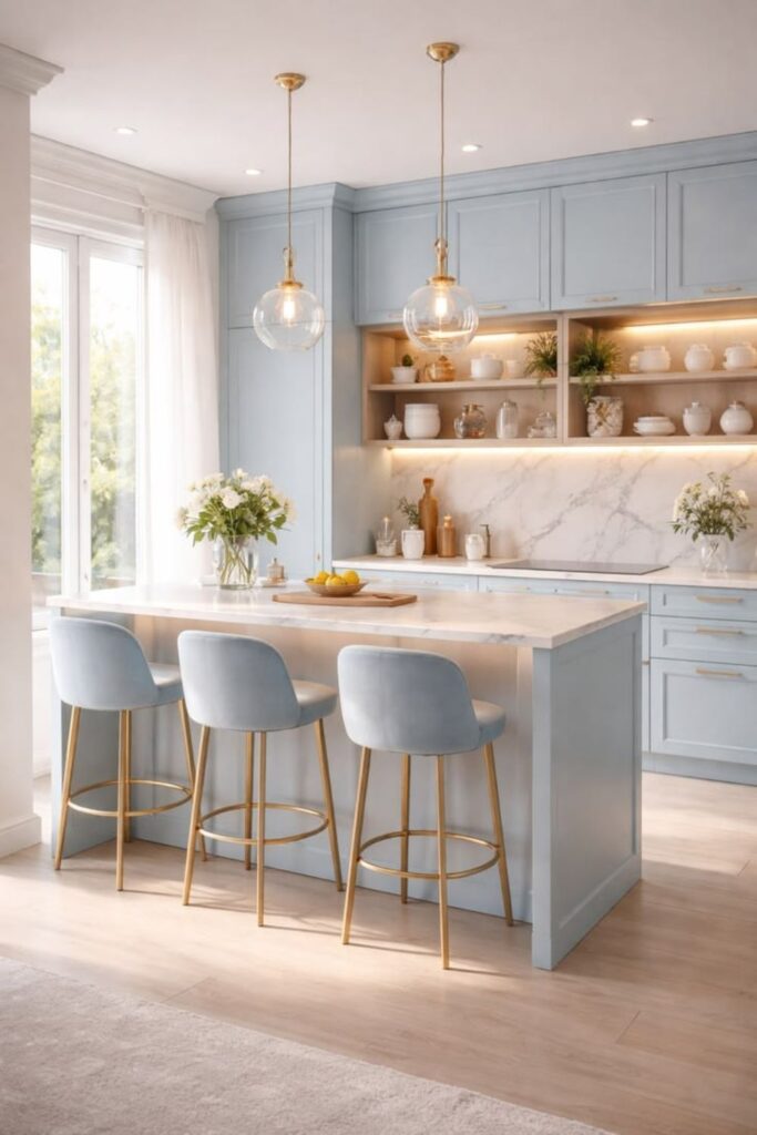 Amazing Blue Kitchen Design Ideas