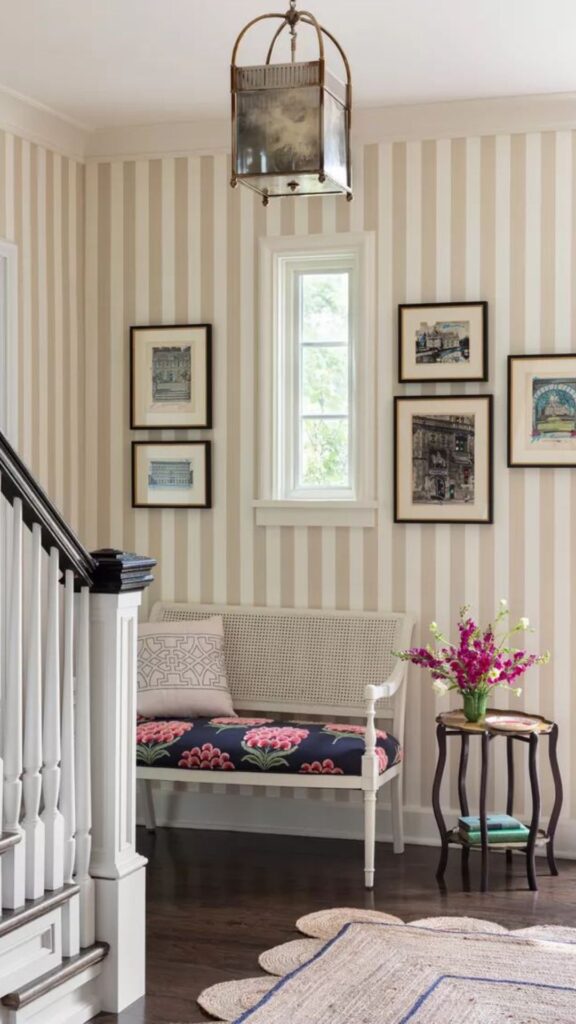 Vertical Striped Wall Ideas