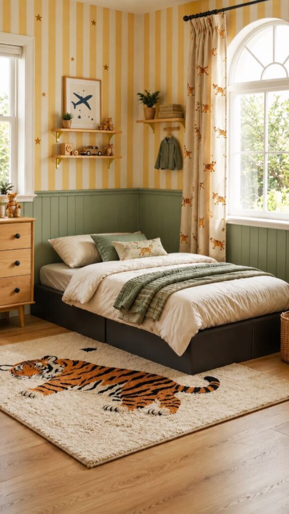 Vertical Striped Wall Ideas