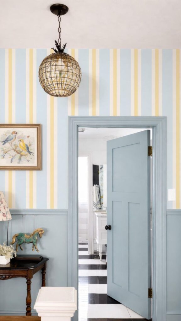 Vertical Striped Wall Ideas