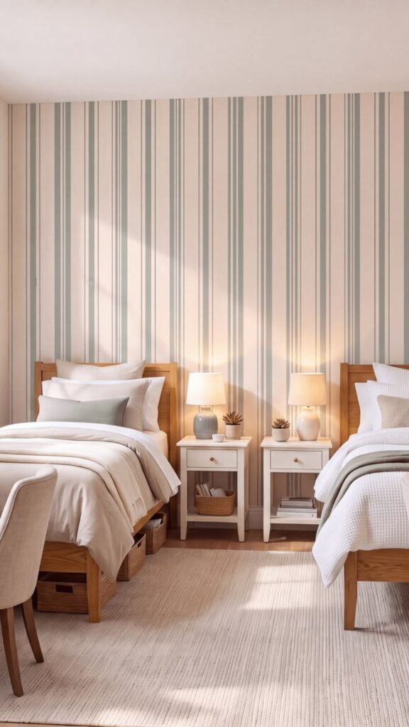 Vertical Striped Wall Ideas