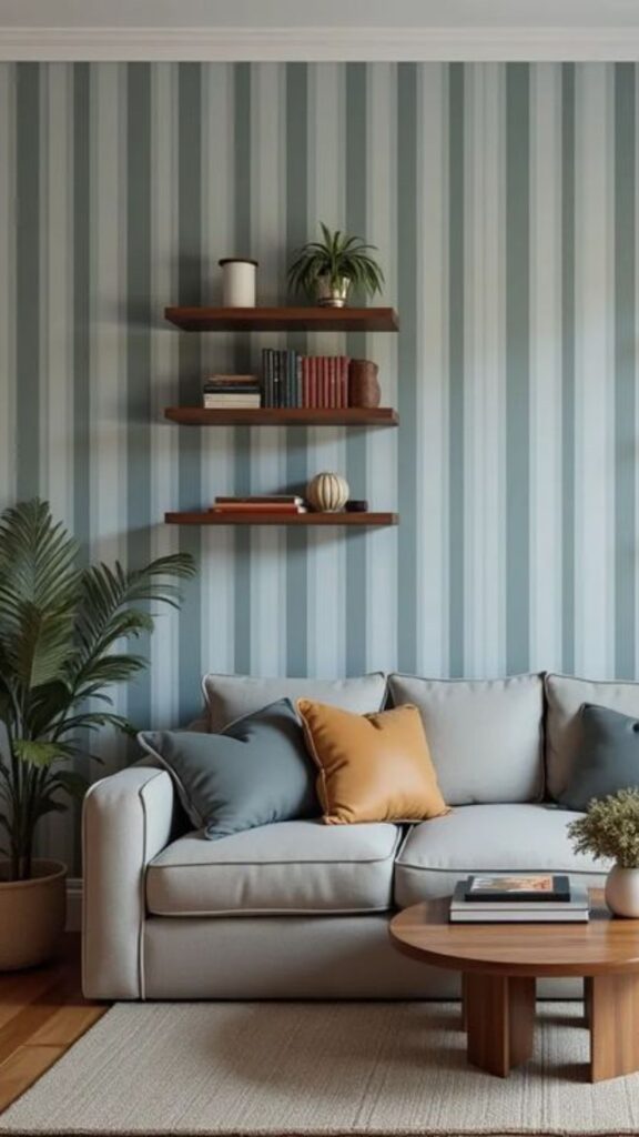 Vertical Striped Wall Ideas