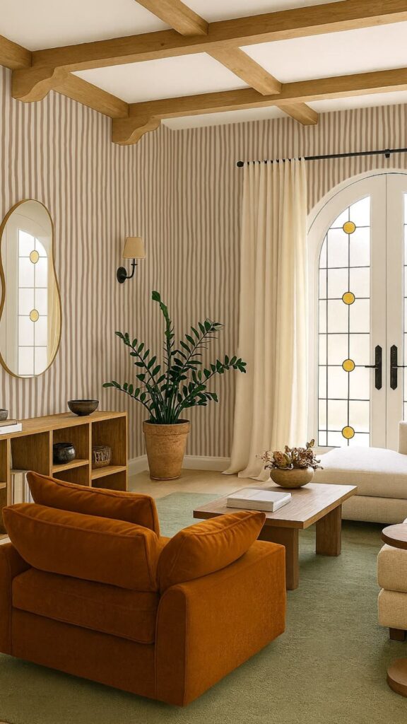 Vertical Striped Wall Ideas