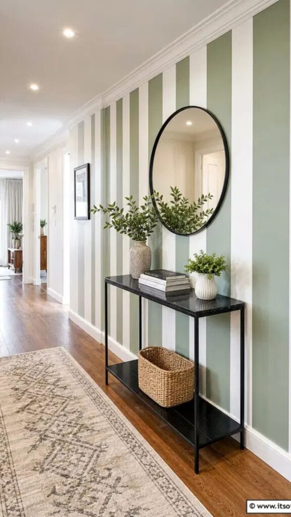Vertical Striped Wall Ideas