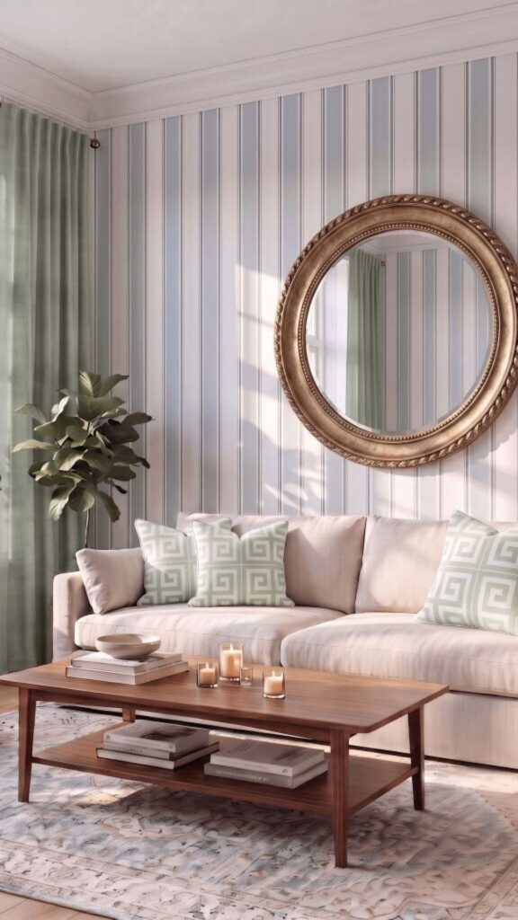 Vertical Striped Wall Ideas