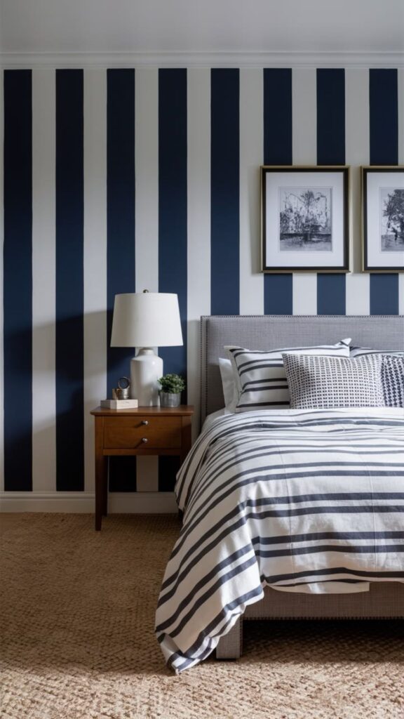Vertical Striped Wall Ideas