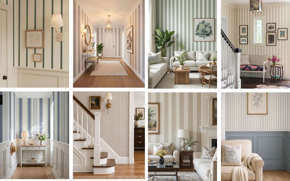 35 Vertical Striped Wall Ideas