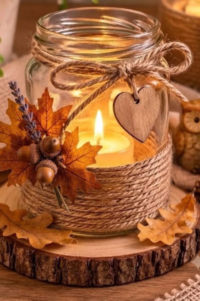 Fall Mason Jar Decoration Ideas