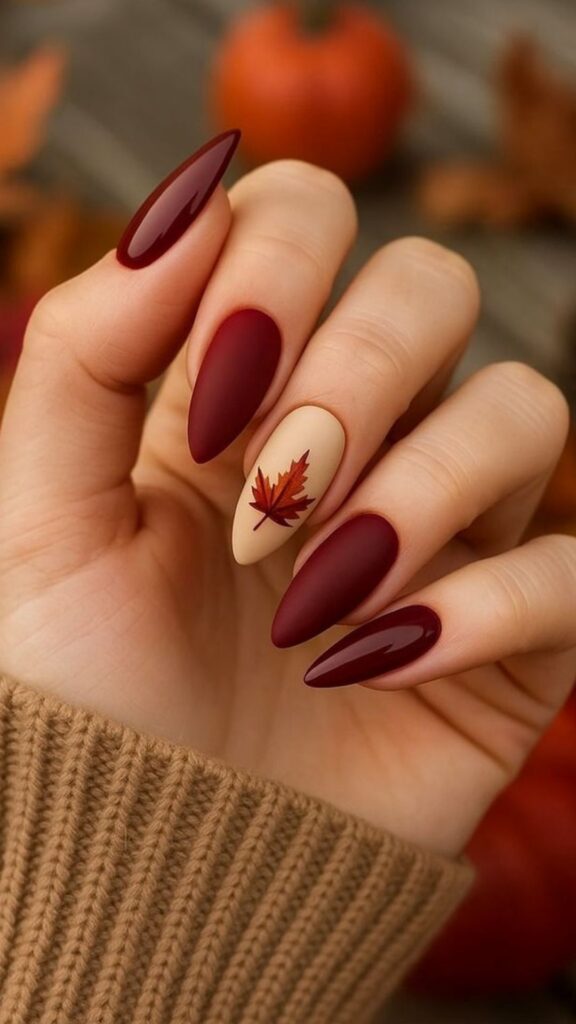 60 Stylish Burgundy Nail Ideas