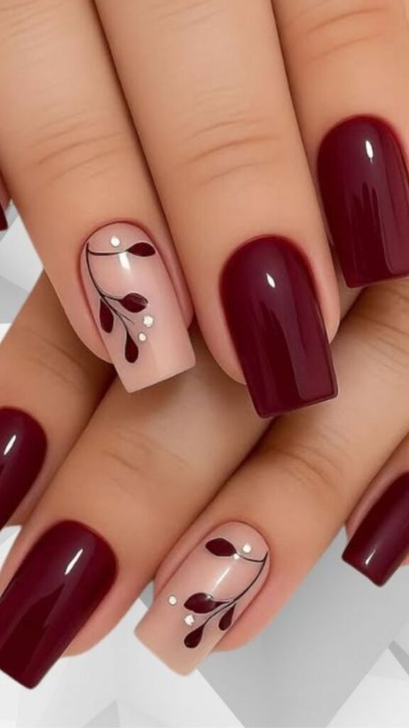 60 Stylish Burgundy Nail Ideas