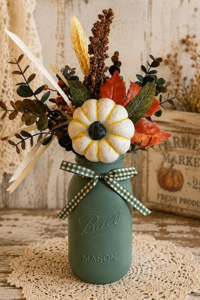 Fall Mason Jar Decoration Ideas