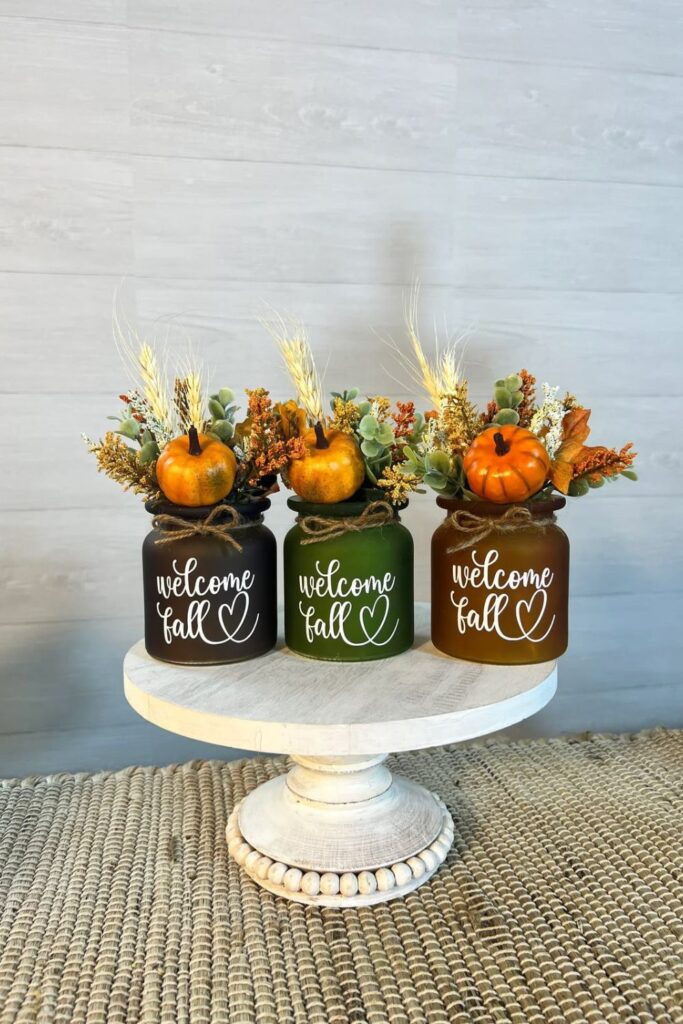 Fall Mason Jar Decoration Ideas