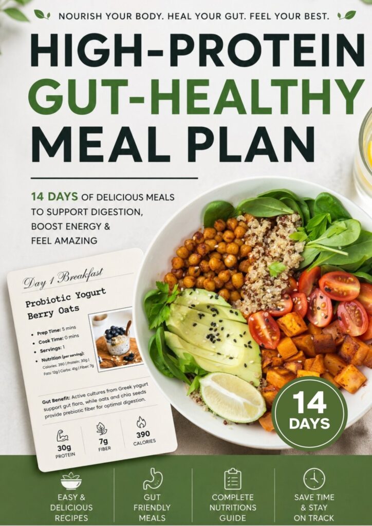 14-Day High-Protein Gut-Healthy Meal Plan