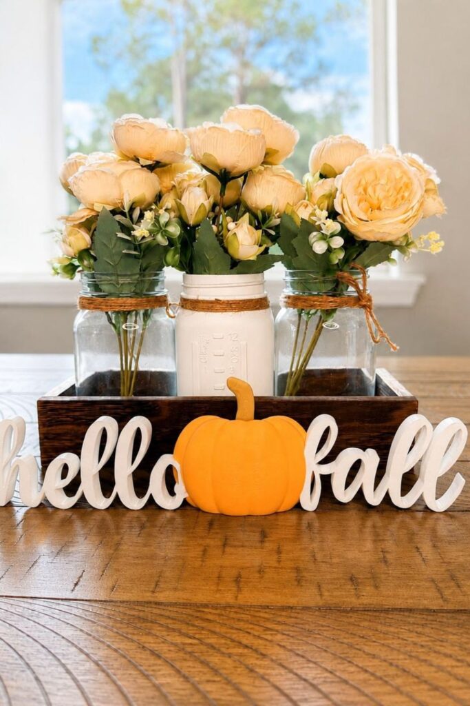 24 Fall Mason Jar Decoration Ideas